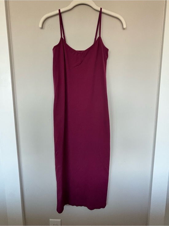 Free People Dresses & Skirts - Free People Berry Midi Slip Dress with Double Spaghetti Straps